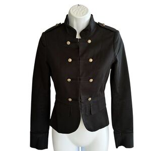 H&M Black Military Style Jacket